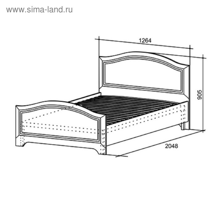 Кровать Алиса 1200 х 2000