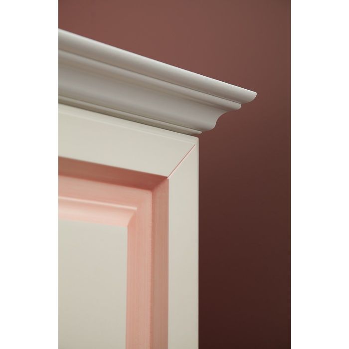 Шкаф комб. "Алиса" (белый/крем)