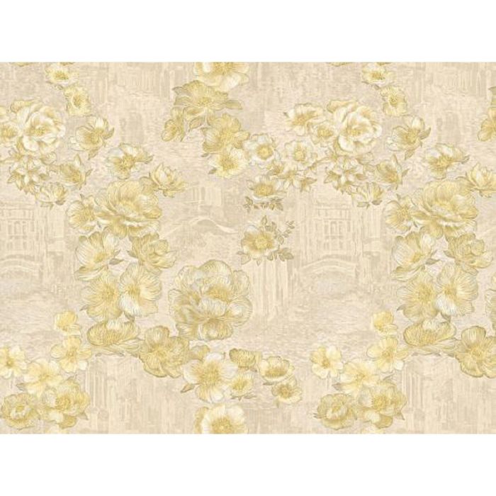 Обои виниловые горячего тиснения 8506 (05) "Город", жёлтые, 1,06х10 м