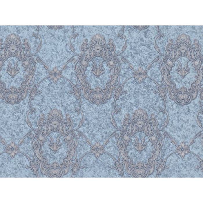 Обои виниловые горячего тиснения 8512 (03) "Мистерия", голубые, 1,06х10 м