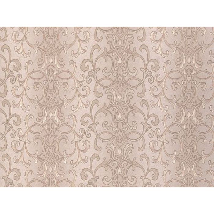 Обои виниловые горячего тиснения 8516 (02) "Шанталь", тёмно-бежевые, 1,06х10 м