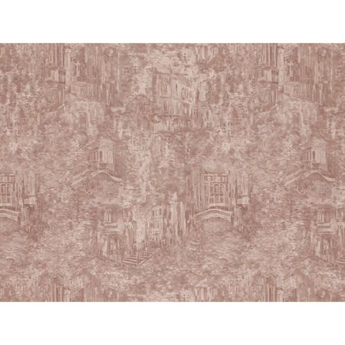 Обои виниловые горячего тиснения L906 (12) "Город 2", шоколад, 1,06х10 м