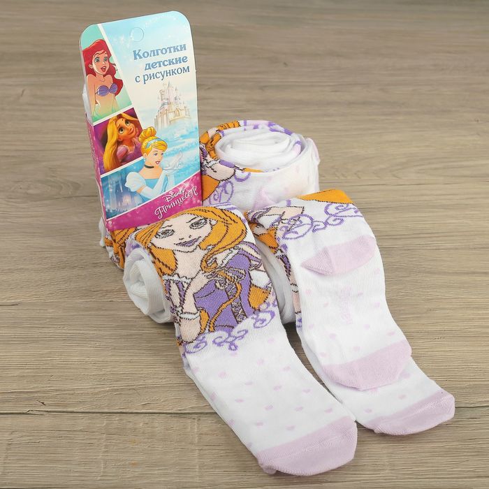 Детские колготки "Рапунцель", Принцессы, Дисней , рост 116-122 см, 6-7 лет