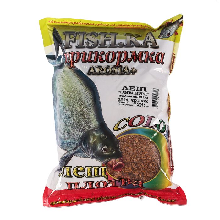 Прикормка Fish-ka &quot;Зима&quot; Лещ увлажнённая чеснок, вес 0,8 кг