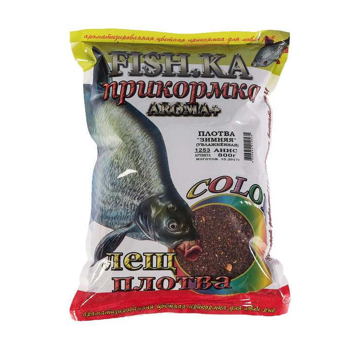 Прикормка Fish-ka &quot;Зима&quot; Плотва увлажнённая анис, вес 0,8 кг