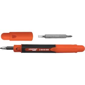 

Миниотвертка Кратон Complect, переставная, 2 х 2 в 1, PH0/SL3/PH1/SL4, 70 мм