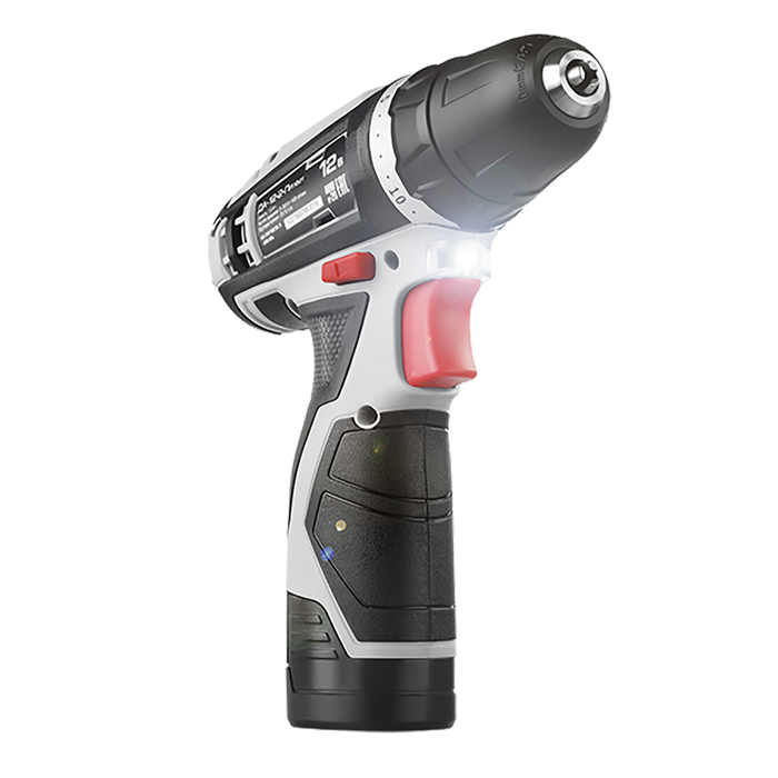 Дрель-шуруповёрт "ЗУБР" ДА-12-2-Ли КМ1, 12В, 1.5 А∙ч, 10 мм, 0-350 / 0-1350 об/мин, БЗУ