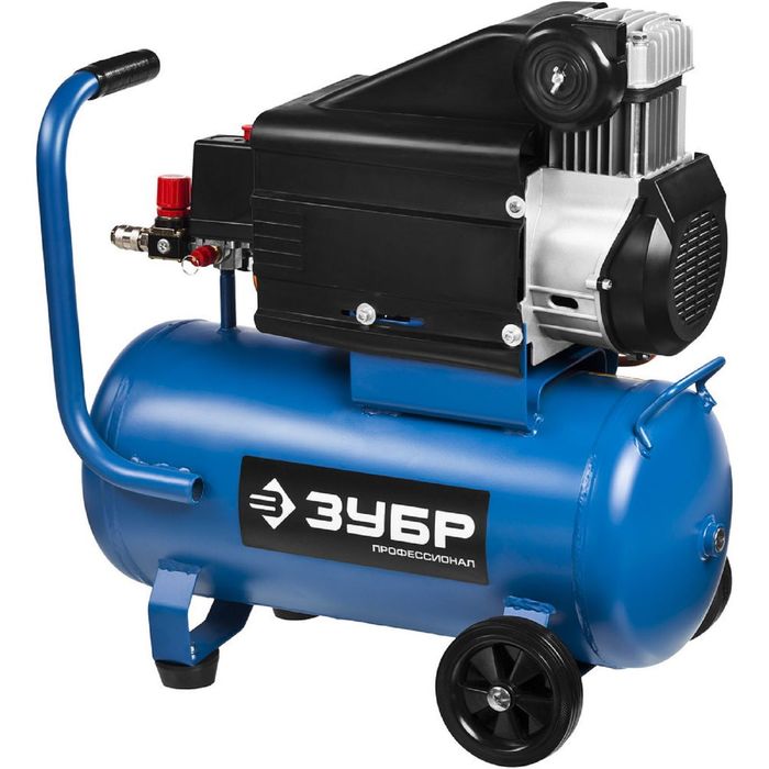 Компрессор "ЗУБР" ЗКП-230-24-2.5, воздушный, поршневой, безмасляный, 24л, 8Атм, 2500Вт, 220В