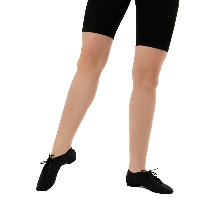 Джазовки тканевые, длина по стельке 20,5 см, цвет чёрный