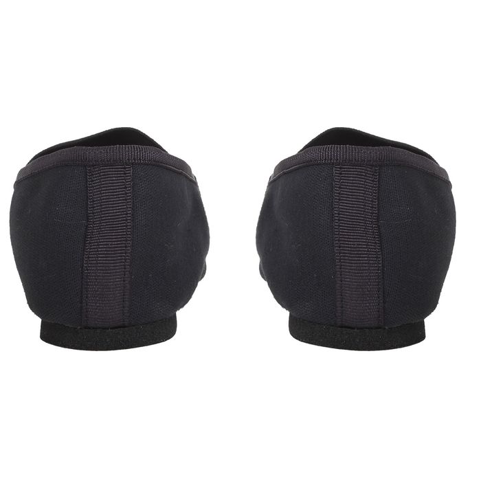 Джазовки тканевые, с резинкой, длина по стельке 25,5 см, цвет чёрный