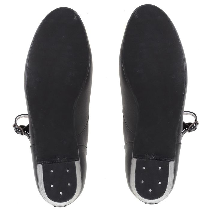 Туфли народные женские, длина по стельке 24 см, цвет чёрный