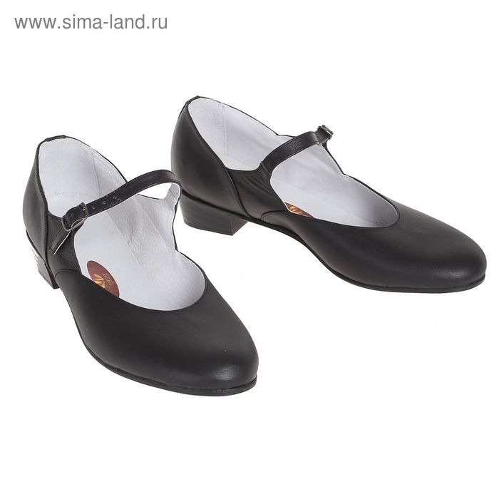 фото Туфли народные женские, длина по стельке 24,5 см, цвет чёрный