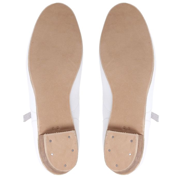 Туфли народные женские, длина по стельке 25,5 см, цвет белый