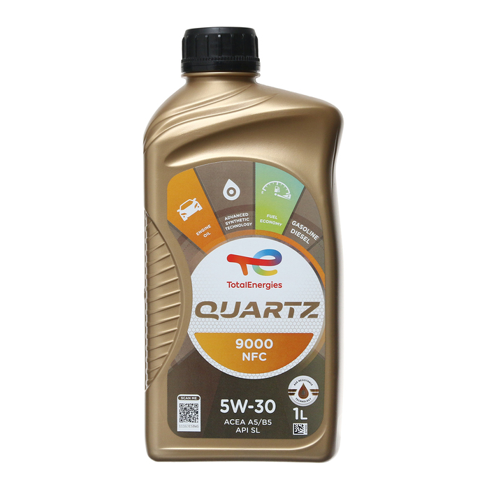 Масло моторное Total Quartz 9000 Future NFC 5W-30 A5/B5, 1 л синтетика масло моторное total quartz 9000 5w–40 синтетическое 4 л