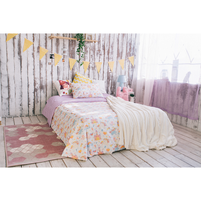 Тюль "Этель" ширина 145 см, высота 270 см, цвет светло-розовый