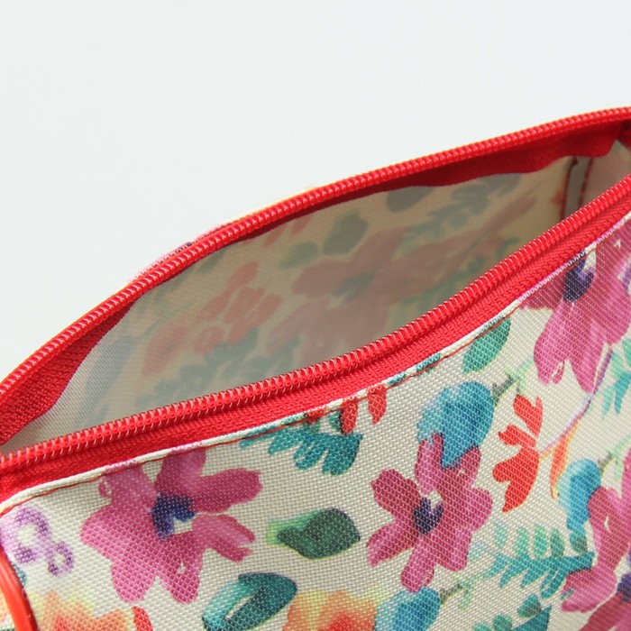 Косметичка простая на молнии, 1 отдел, разноцветный