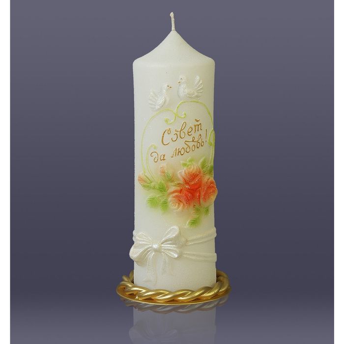 свеча "Свадебная белая"