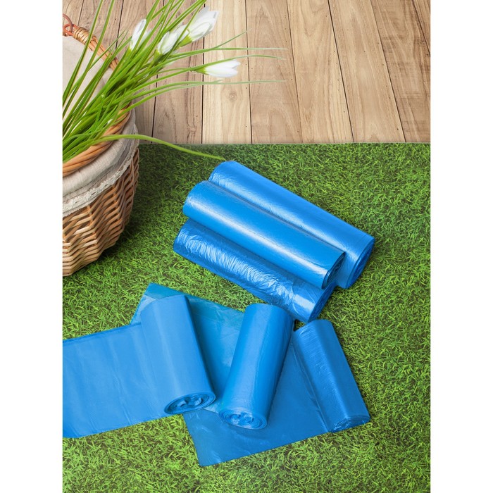 Мешки для мусора 120 л "Профи", толщина 14 мкм, рулон 10 шт