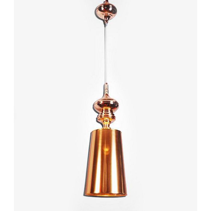 Люстра подвес лофт "Сильвия" 1 лампа 60W Е14 золото 57х18 см