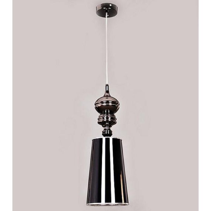 Люстра подвес лофт "Сильвия" 1 лампа 60W Е14 черный 57х18 см