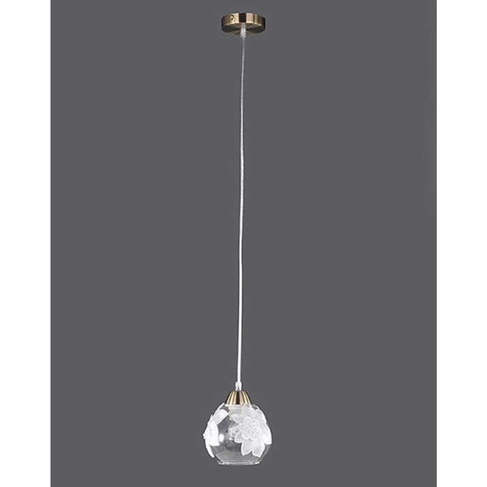 Люстра модерн "Инес" 1 лампа 60W Е27 античная бронза 100х14 см