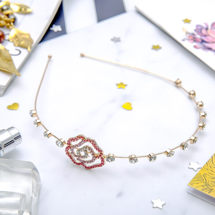 Ободок для волос "Стиль" роза