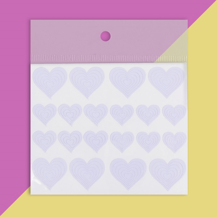 Трафареты для ногтей "Сердце", 2 вида