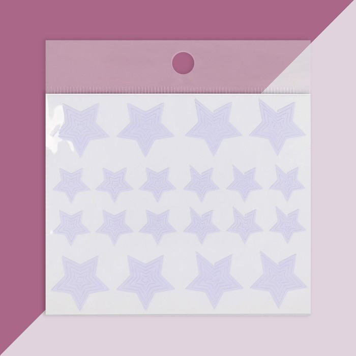 Трафареты для ногтей "Звезда", 2 вида