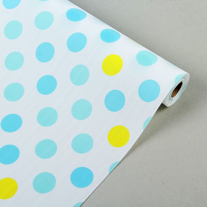 Коврик противоскользящий 45х200 см "Горох", цвет МИКС