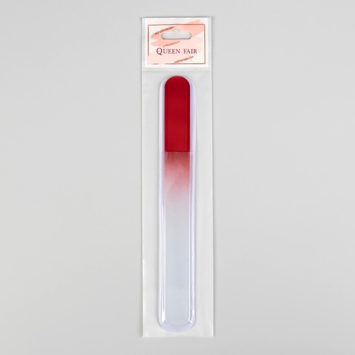 Пилка стеклянная для ногтей "Градиент", 19,5(±1)см, цвет МИКС