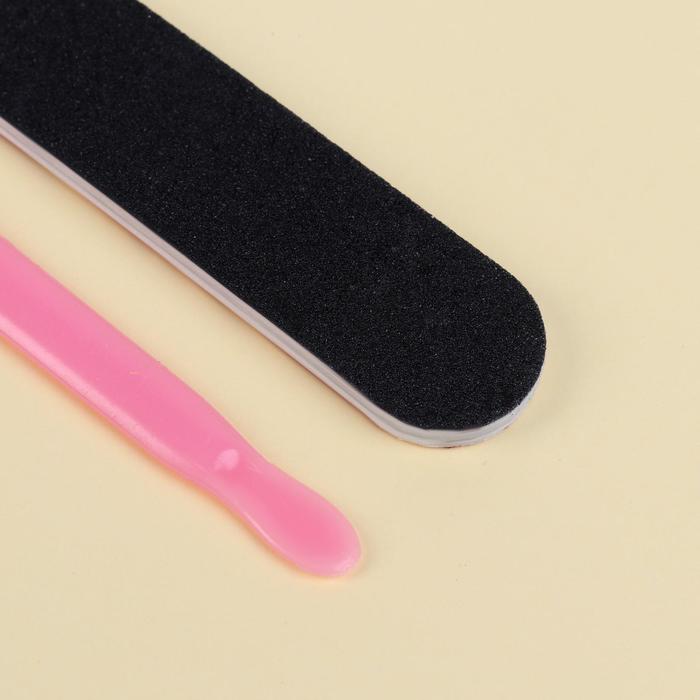 Набор маникюрный, 3 предмета, цвет МИКС