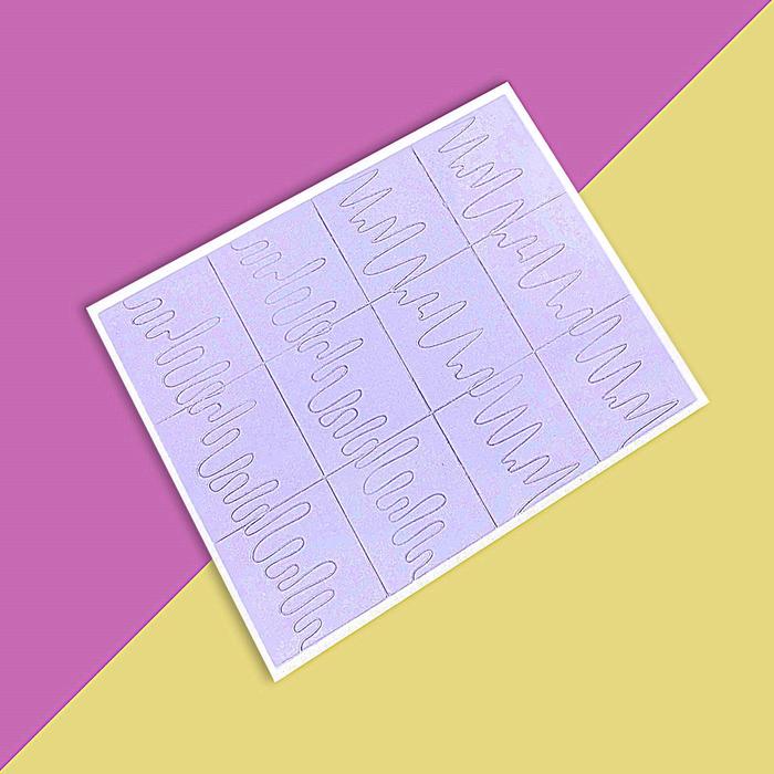 Трафареты для ногтей "Волна", 2 вида