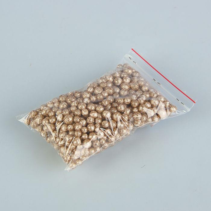 Наполнитель декоративный "Волшебные шарики", бронзовый блеск, 10 гр