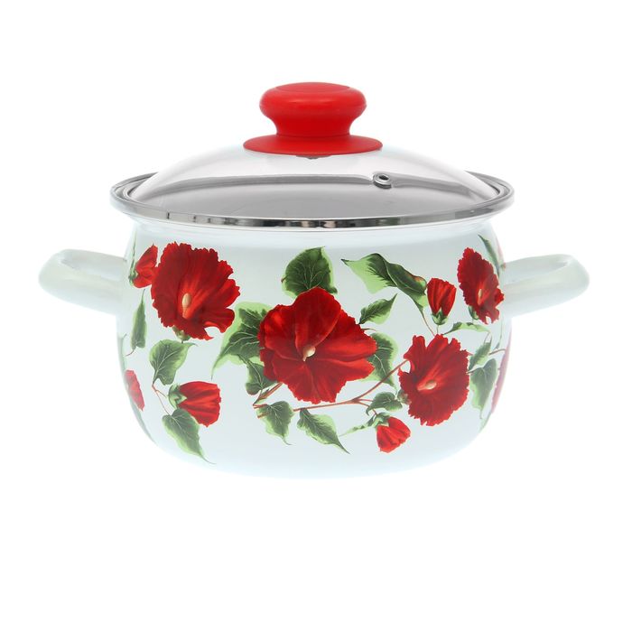 Кастрюля 2,5 л "Каркаде", с н/ж ободком