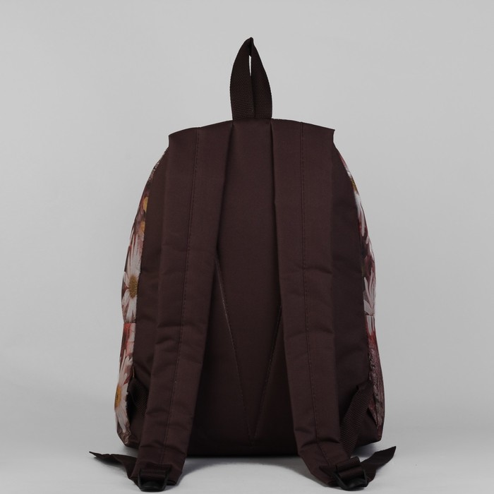 Рюкзак молодёжный, 1 отдел, наружный карман, цвет коричневый/разноцветный