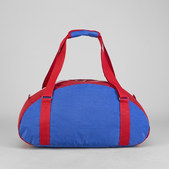 Сумка спортивная, 1 отдел, наружный карман, цвет синий/красный