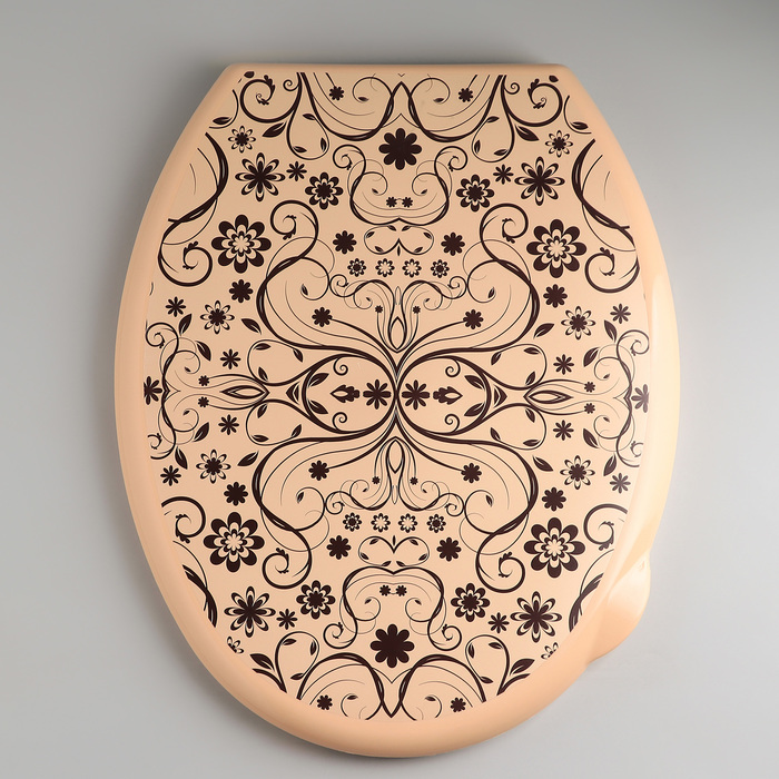 Сиденье для унитаза "Элегант", цвет бежевый