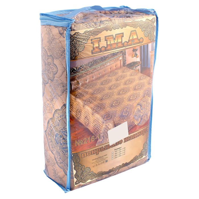 Покрывало Marianna ИМА рис 216-1 200х220 см, жаккард-атлас, пэ100%, 107 гр/м