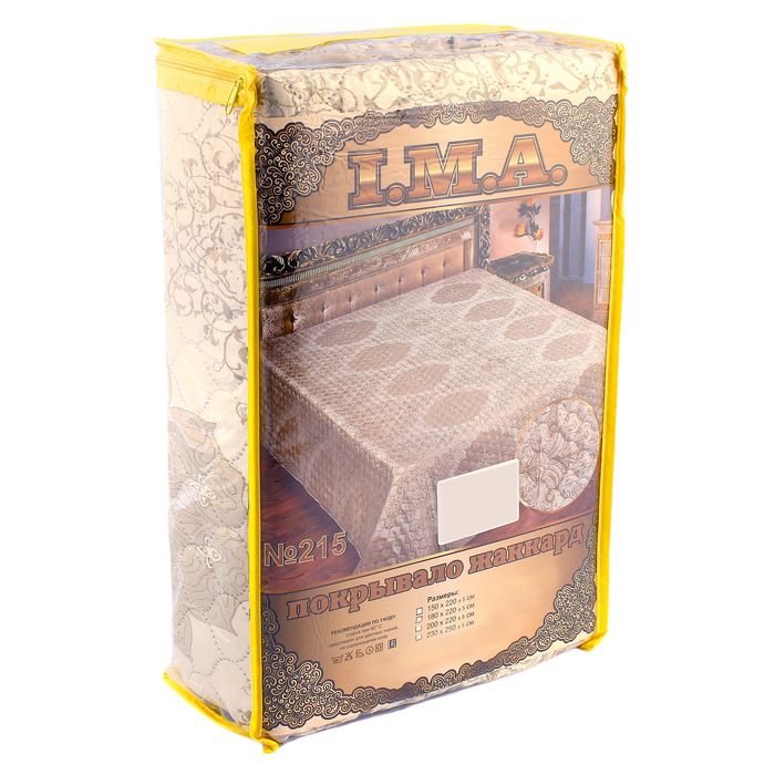 Покрывало Marianna ИМА рис 215 150х220 см, жаккард-атлас, пэ100%, 107 гр/м