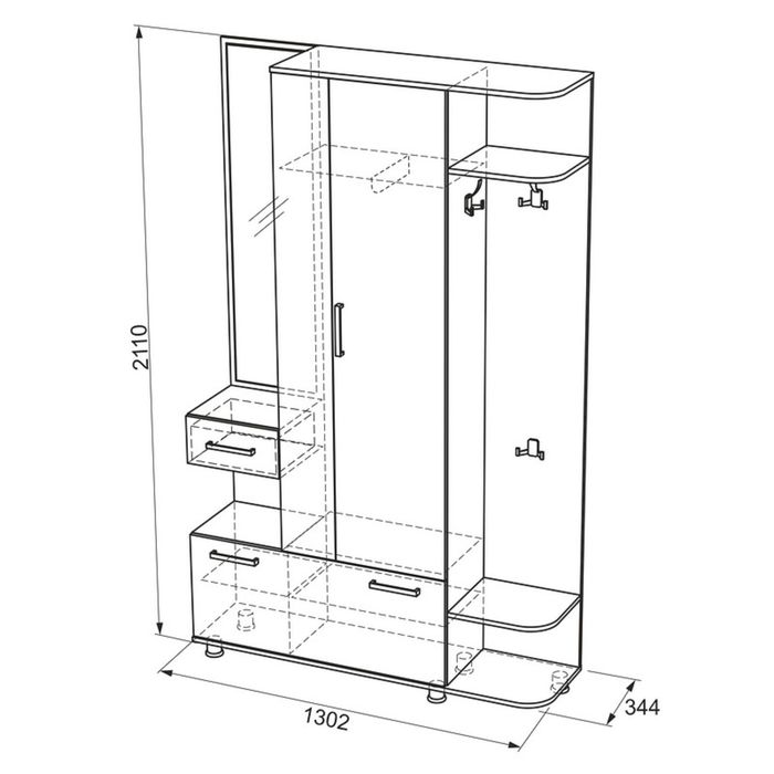Прихожая универсальный Барселона-3