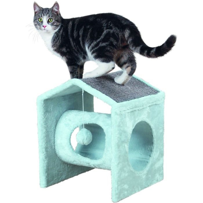 Домик Trixie Madra для кошки , 36 x 43 x 35 см, голубой