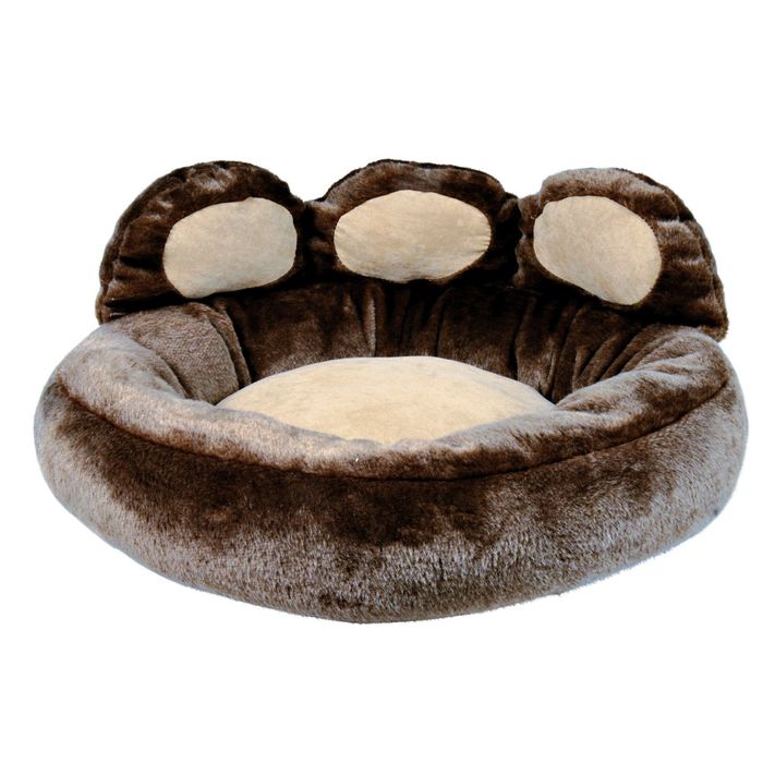 Лежак для собаки Donatello, 60х50см, плюш, коричневый