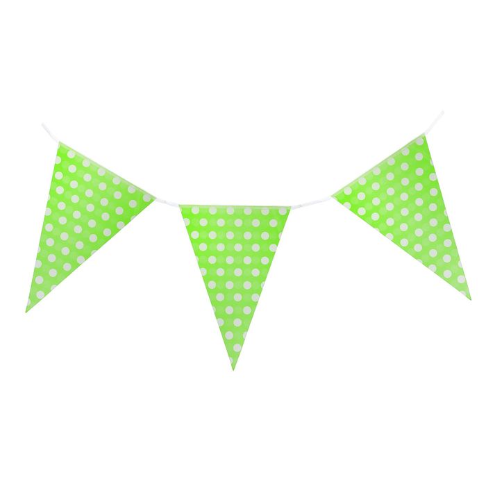 Гирлянда "Горошек", 230 см, цвет зелёный