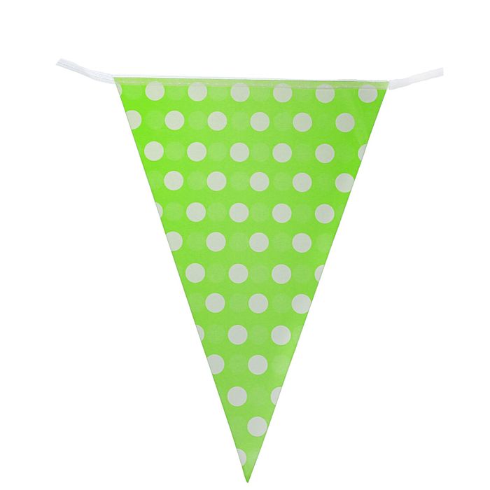 Гирлянда "Горошек", 230 см, цвет зелёный