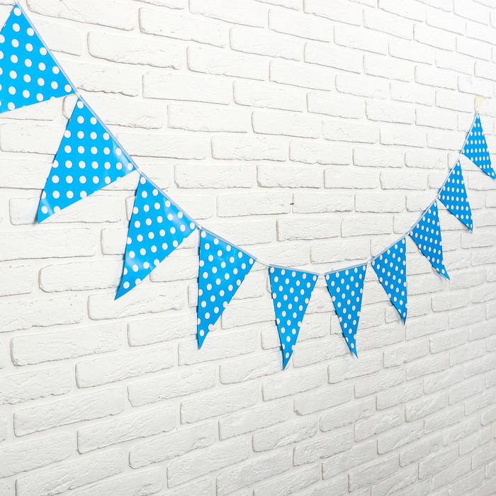 Гирлянда "Горошек", 230 см, цвет синий