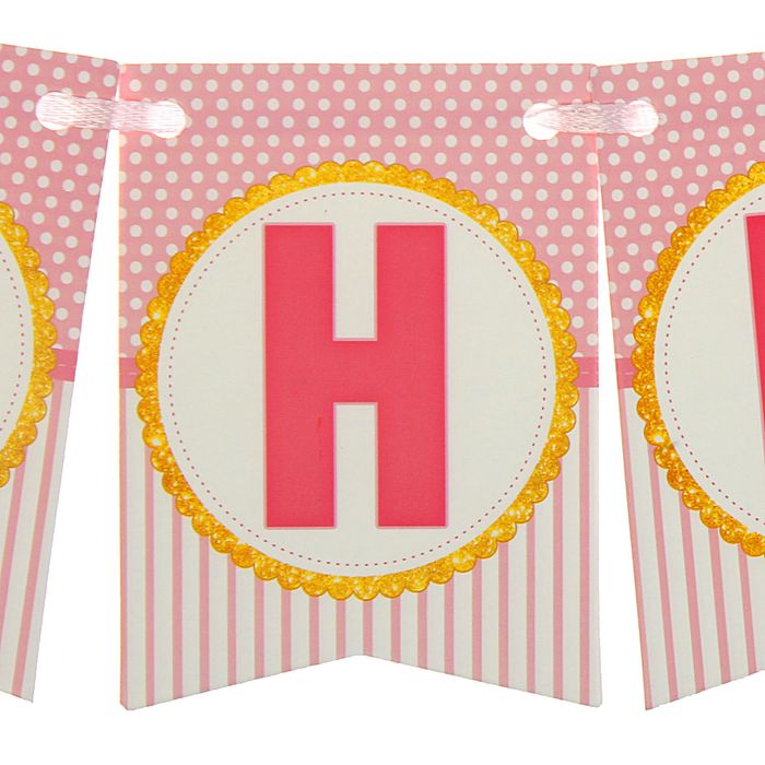 Гирлянда мини "С рождением дочки!"