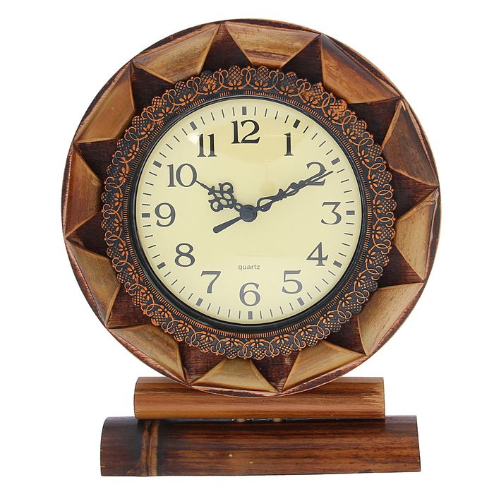 Часы настольные серия Бамбук Графика, 21*25см