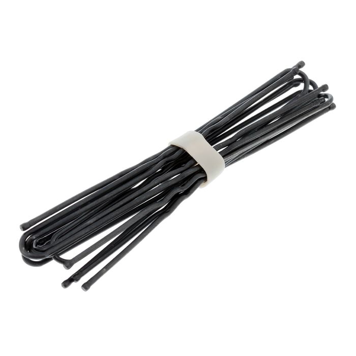 Шпилька для волос "Обыкновенная" 6,3 см, чёрная (набор 10 шт.)