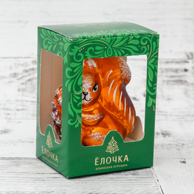 

Ёлочная игрушка ручной работы "Белка" 8,2 см