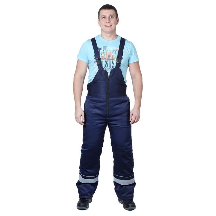 Костюм утеплённый «Буран», размер 60-62, рост 170-176 см, цвет тёмно-синий/василёк